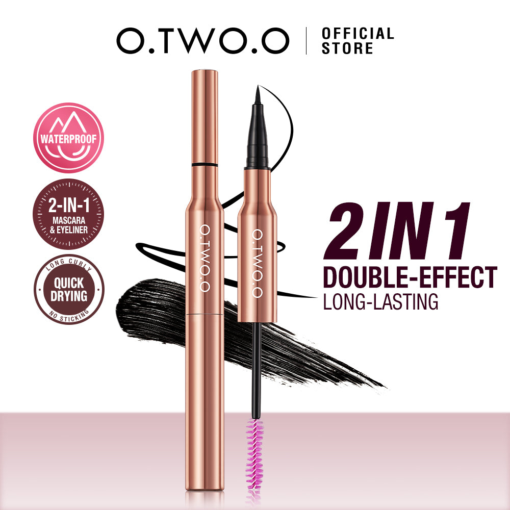O.TWO.O 2 IN 1 CHARMING EYE EYELINER MASCARA