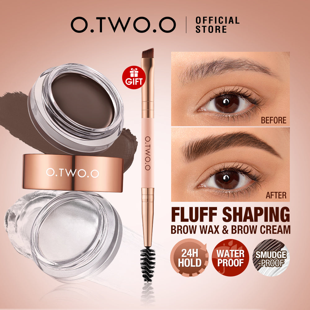 O.TWO.O FLUFF SHAPING BROW WAX AND BROW CREAM