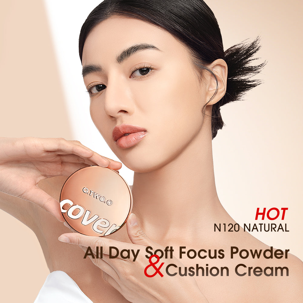 O.TWO.O ALL DAY SOFT FOCUS POWDER AND CUSHION CREAM