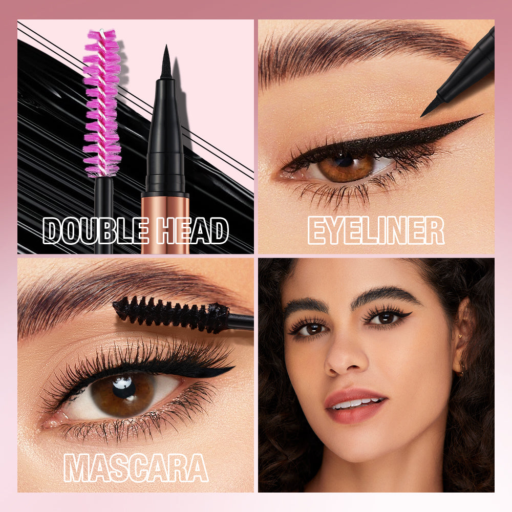 O.TWO.O 2 IN 1 CHARMING EYE EYELINER MASCARA
