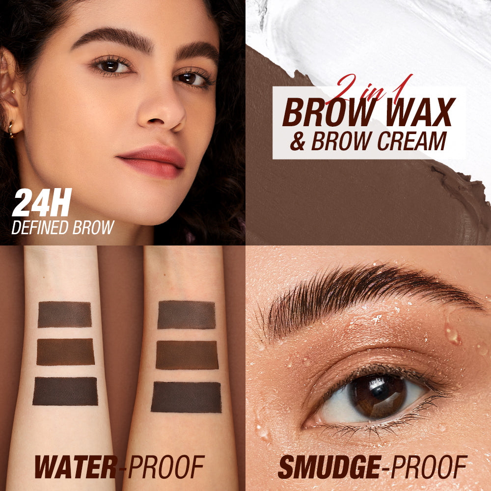 O.TWO.O FLUFF SHAPING BROW WAX AND BROW CREAM