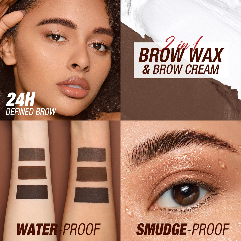 O.TWO.O FLUFF SHAPING BROW WAX AND BROW CREAM