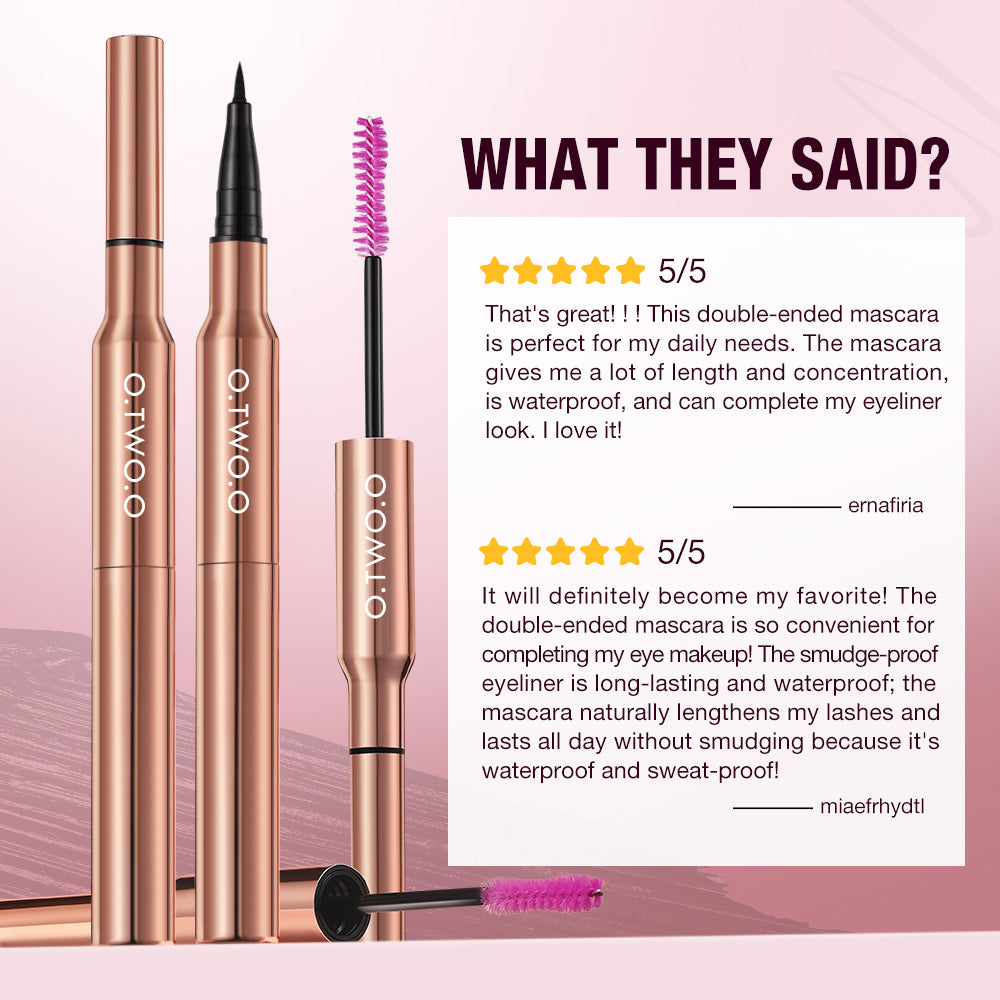 O.TWO.O 2 IN 1 CHARMING EYE EYELINER MASCARA