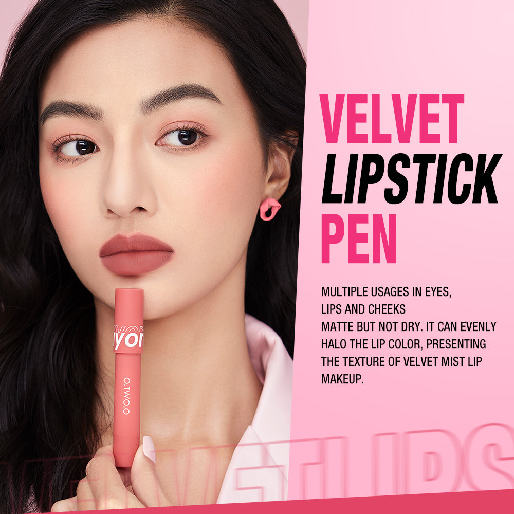 O.TWO.O VELVET MATTE LIPSTICK PEN (CRAYON)
