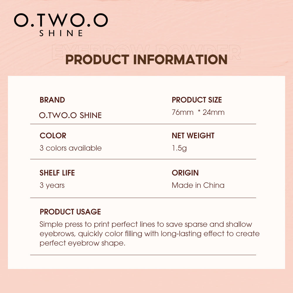 O.TWO.O EYEBROW CUSHION POWDER