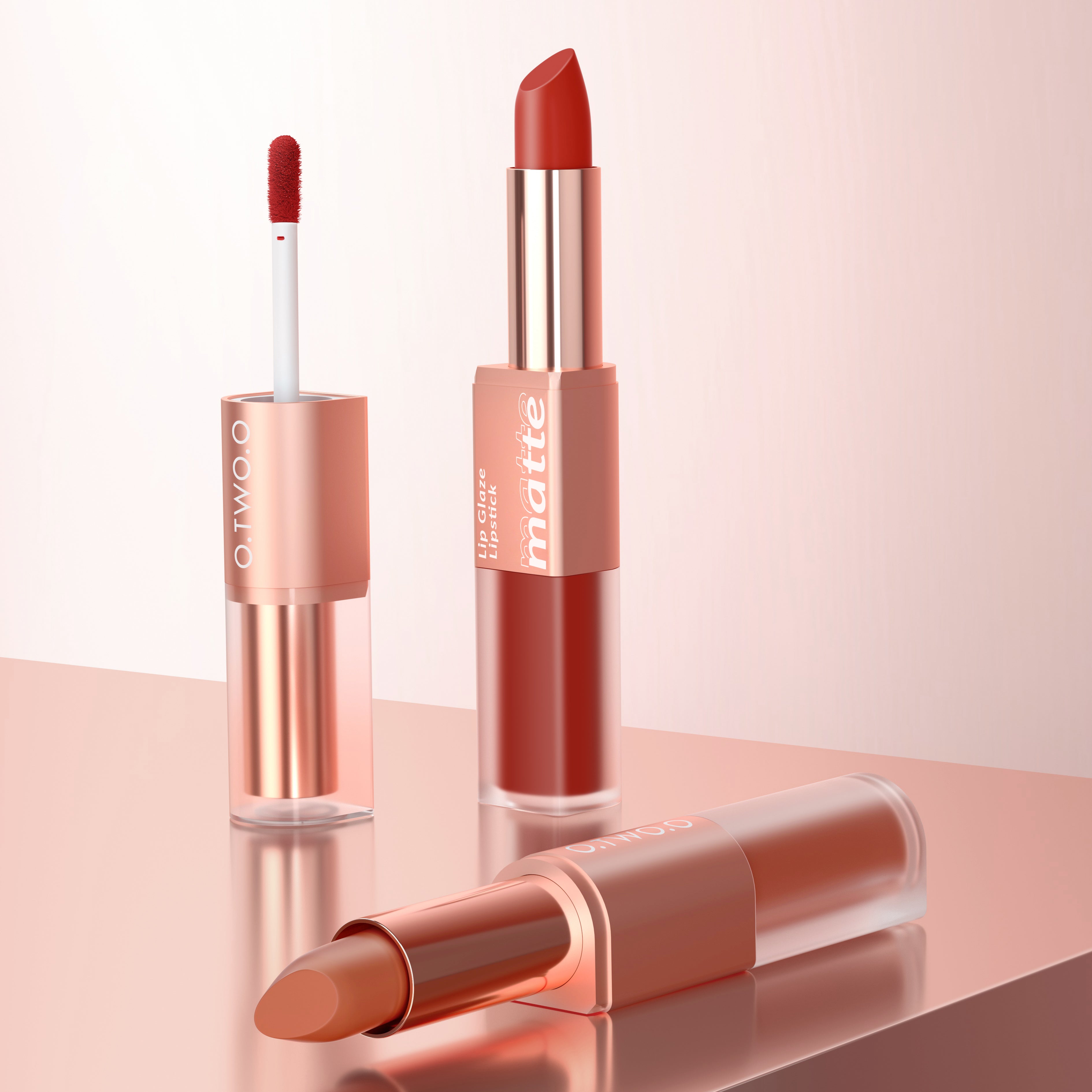 O.TWO.O 2 IN 1 LIP GLAZE AND LIPSTICK