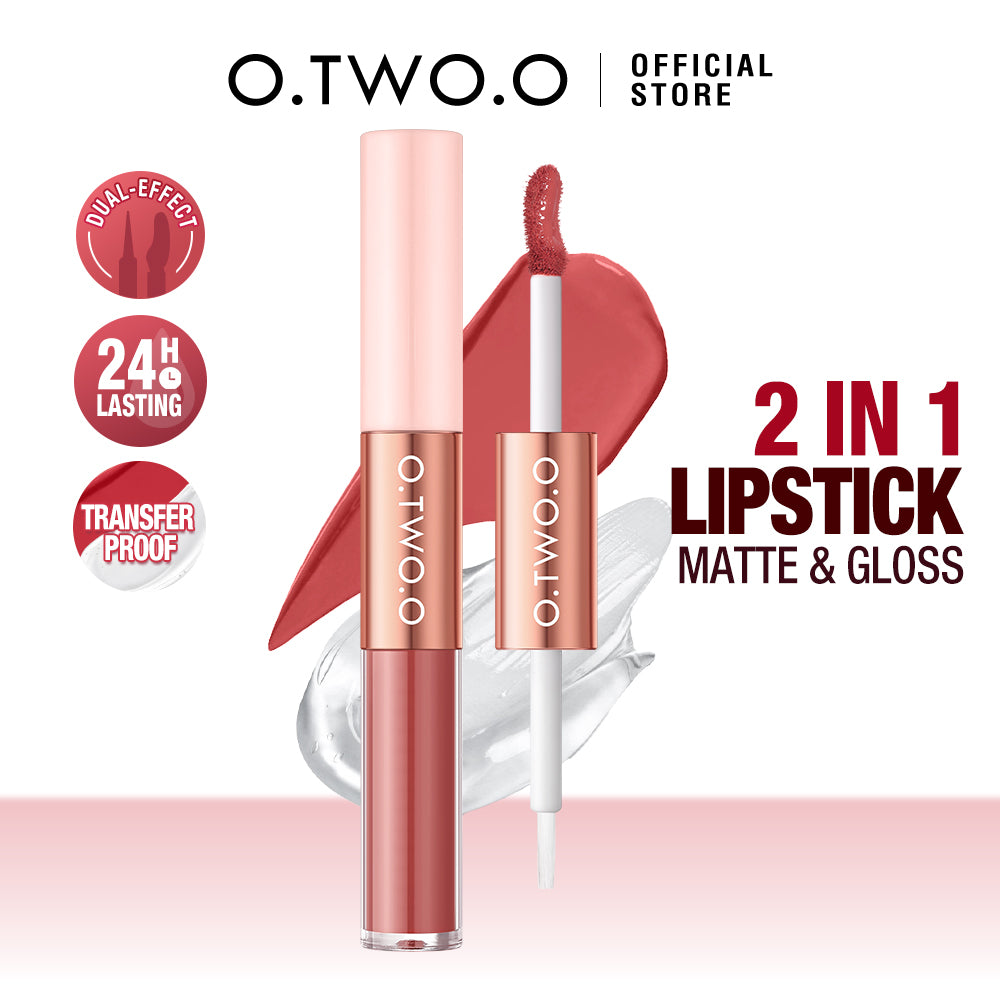 O.TWO.O DOUBLE EFFECT MATTE AND GLOSS LIPSTICK
