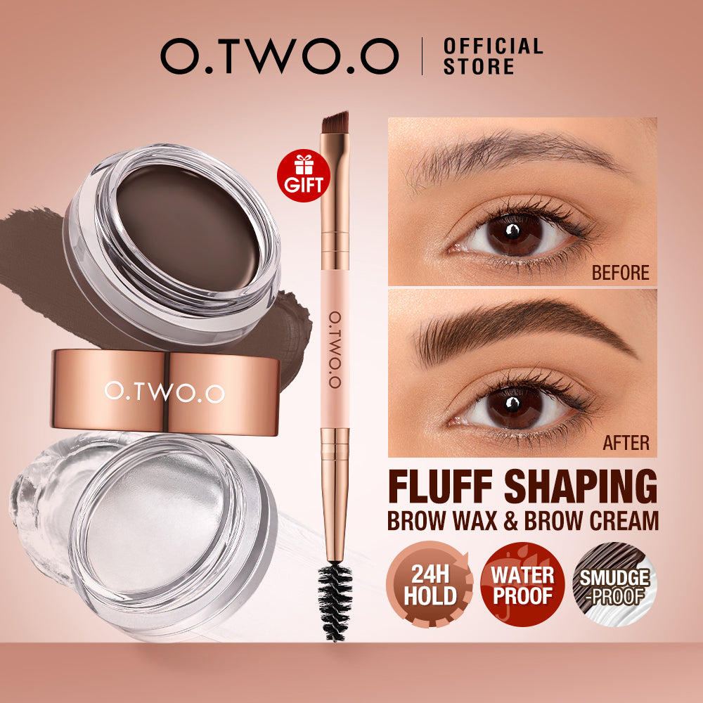 O.TWO.O FLUFF SHAPING BROW WAX AND BROW CREAM
