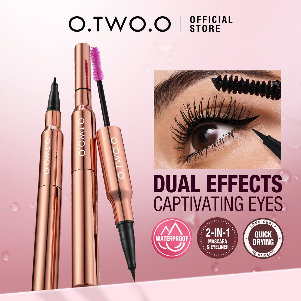 O.TWO.O 2 IN 1 CHARMING EYE EYELINER MASCARA