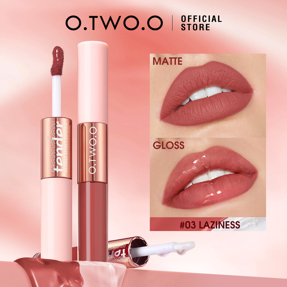 O.TWO.O DOUBLE EFFECT MATTE AND GLOSS LIPSTICK