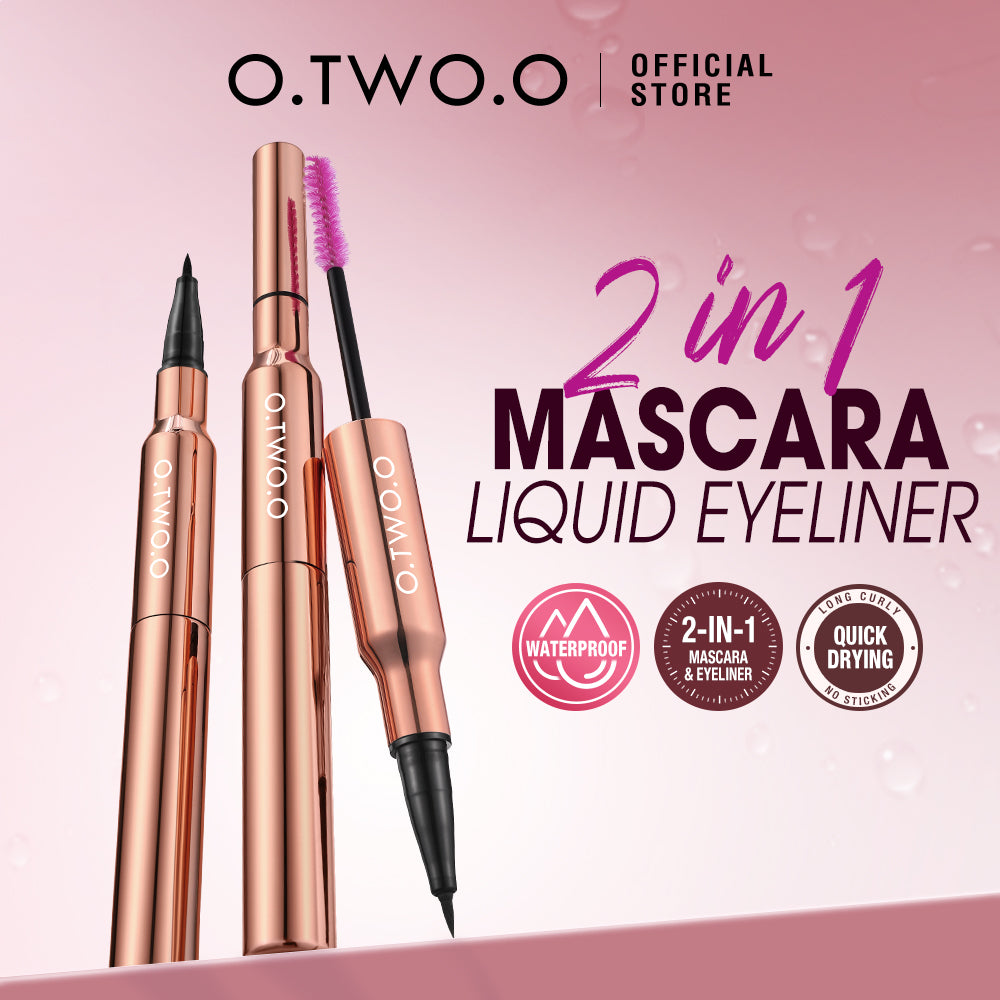 O.TWO.O 2 IN 1 CHARMING EYE EYELINER MASCARA