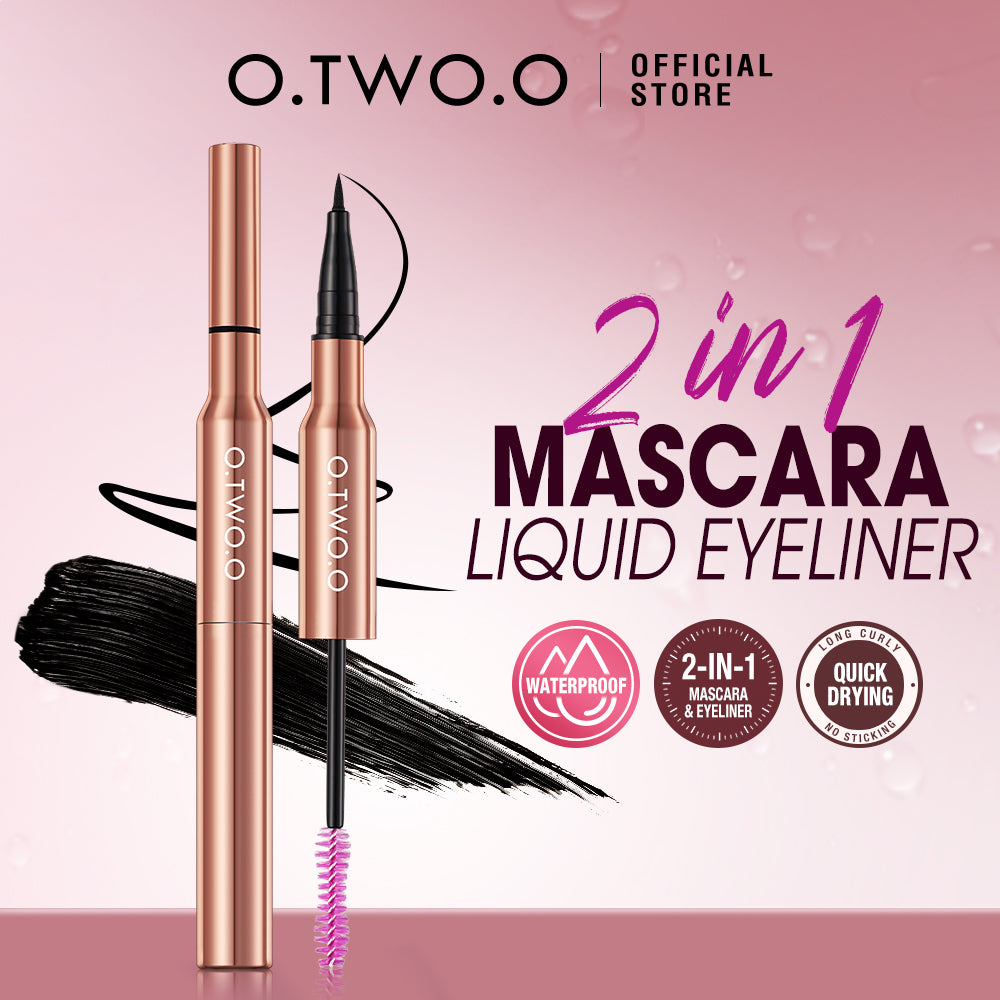 O.TWO.O 2 IN 1 CHARMING EYE EYELINER MASCARA