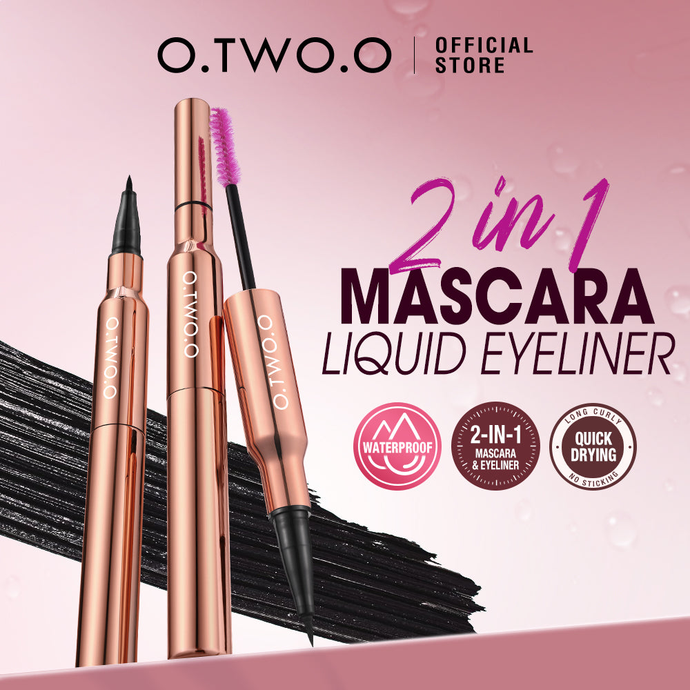 O.TWO.O 2 IN 1 CHARMING EYE EYELINER MASCARA