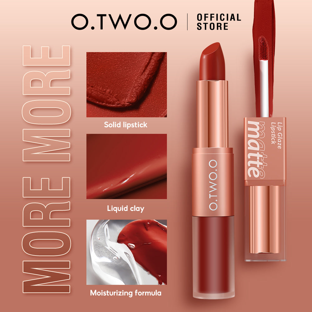 O.TWO.O 2 IN 1 LIP GLAZE AND LIPSTICK