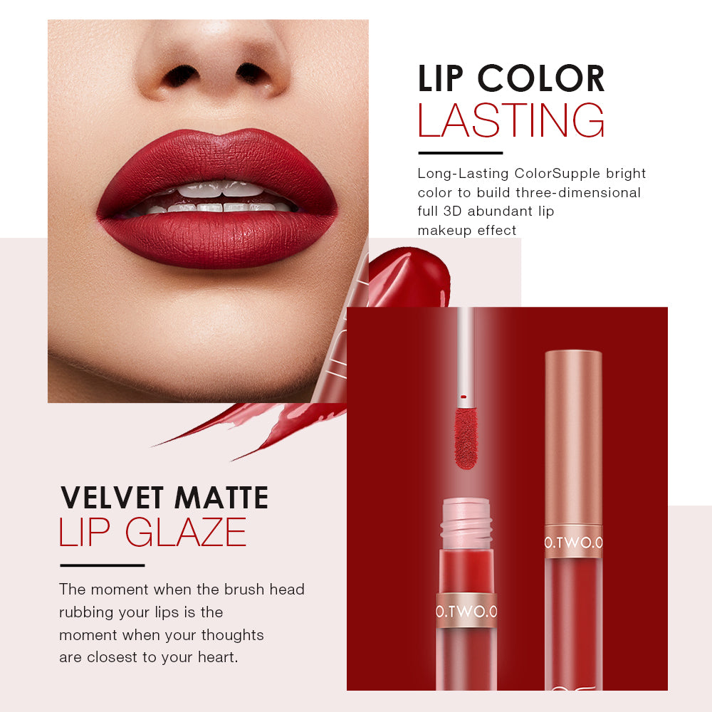 O.TWO.O HONEY WHISPER VELVET MATTE LIP GLAZE