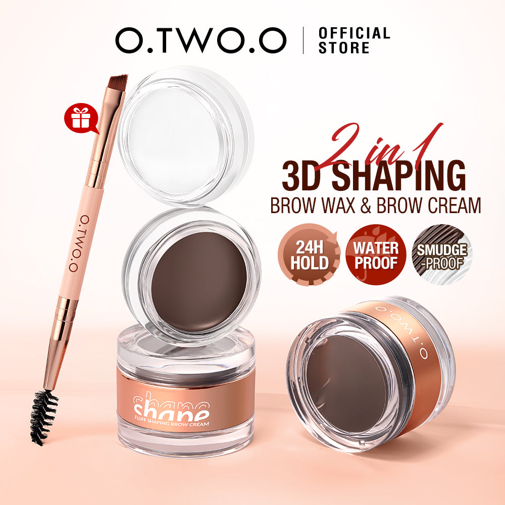 O.TWO.O FLUFF SHAPING BROW WAX AND BROW CREAM