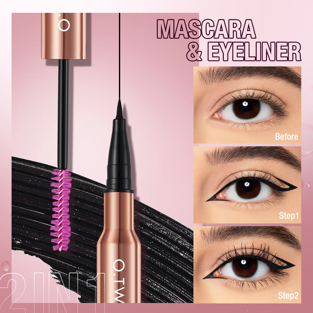 O.TWO.O 2 IN 1 CHARMING EYE EYELINER MASCARA
