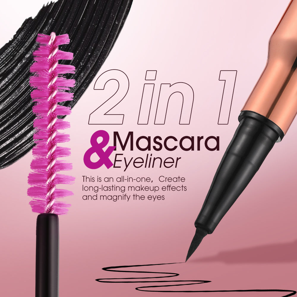 O.TWO.O 2 IN 1 CHARMING EYE EYELINER MASCARA