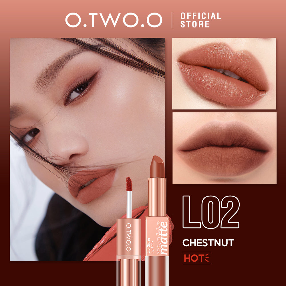 O.TWO.O 2 IN 1 LIP GLAZE AND LIPSTICK