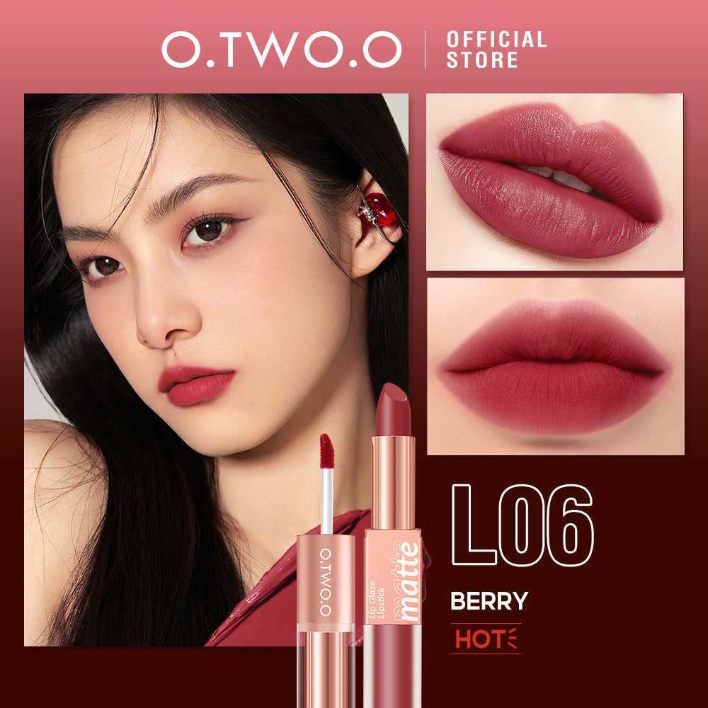 O.TWO.O 2 IN 1 LIP GLAZE AND LIPSTICK