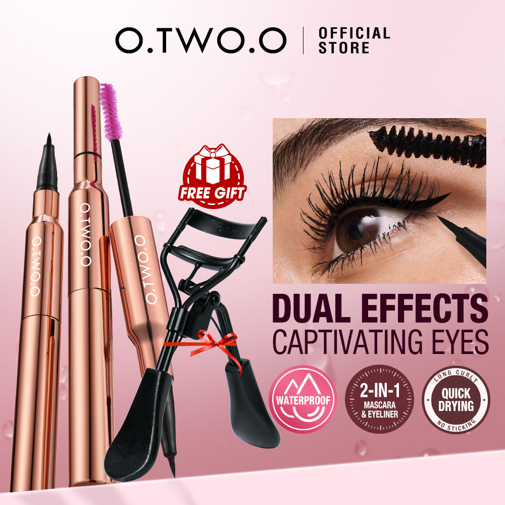 O.TWO.O 2 IN 1 CHARMING EYE EYELINER MASCARA