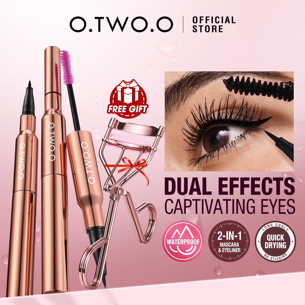 O.TWO.O 2 IN 1 CHARMING EYE EYELINER MASCARA