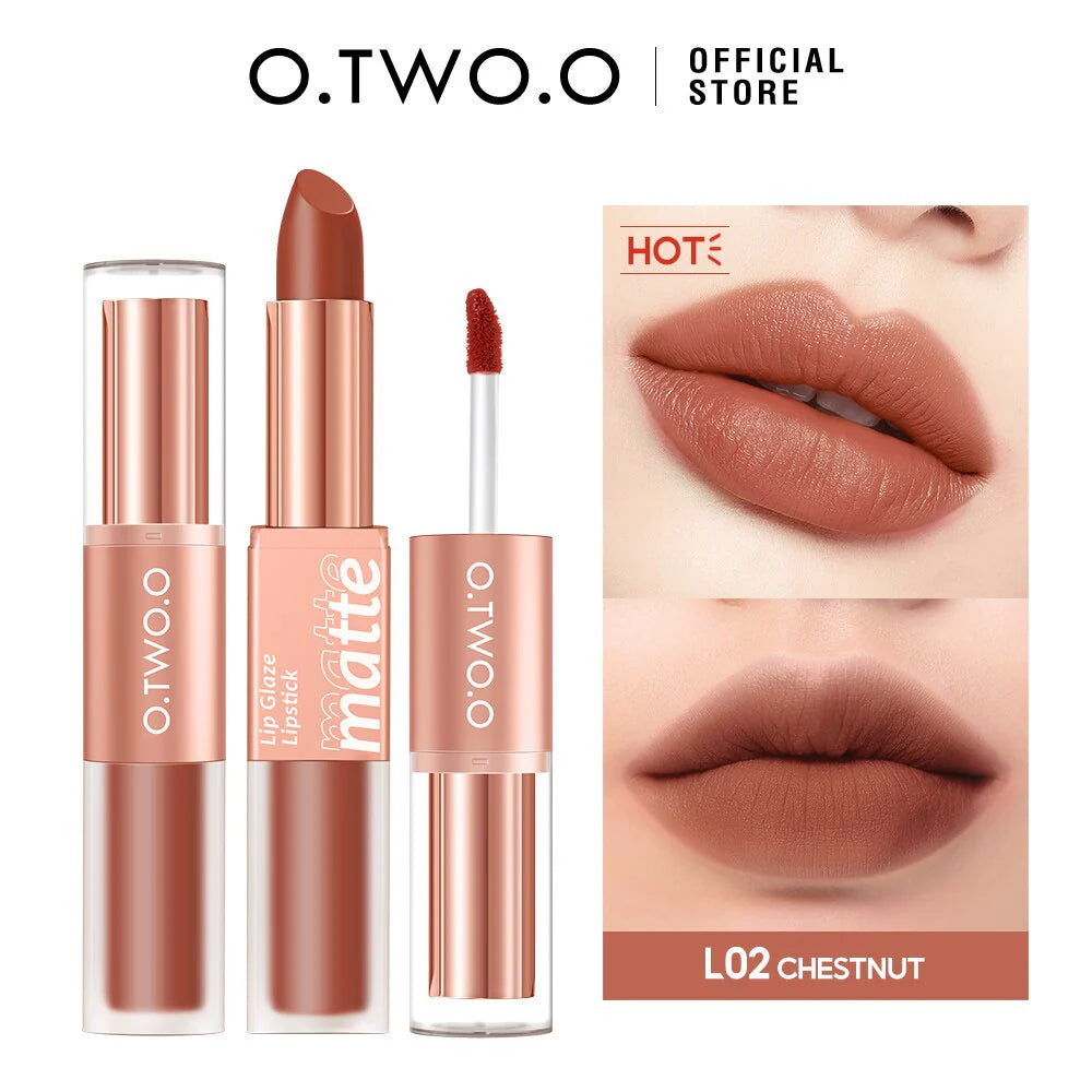 O.TWO.O 2 IN 1 LIP GLAZE AND LIPSTICK