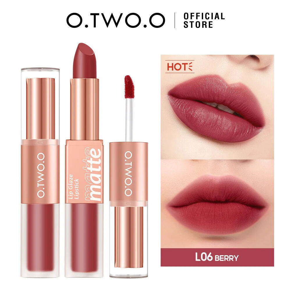 O.TWO.O 2 IN 1 LIP GLAZE AND LIPSTICK